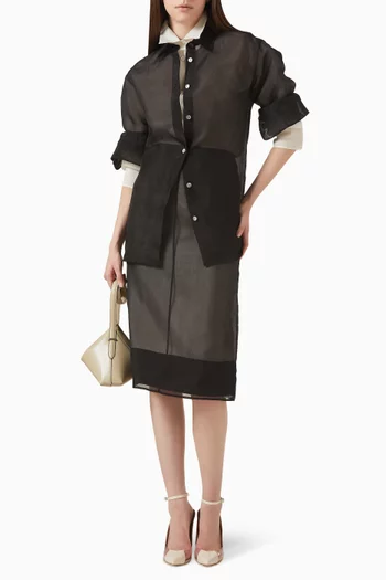 قميص استيل حرير أورجانزا