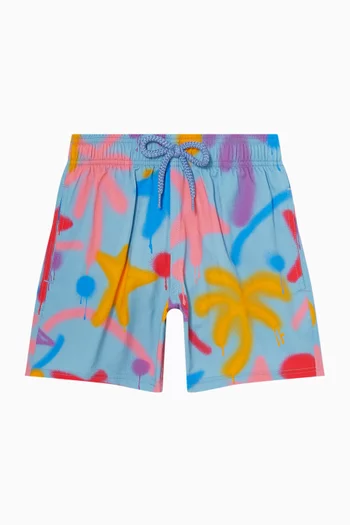 x Vilebrequin Spray Paint Swim Shorts