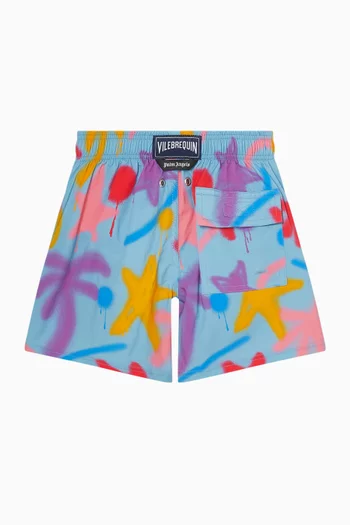 x Vilebrequin Spray Paint Swim Shorts