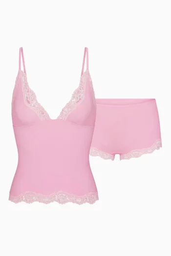 Fits Everybody Lace Cami & Boyshort Set