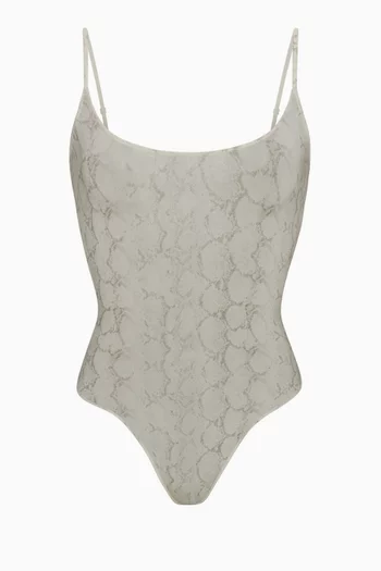 Milky Sheer Thong Bodysuit
