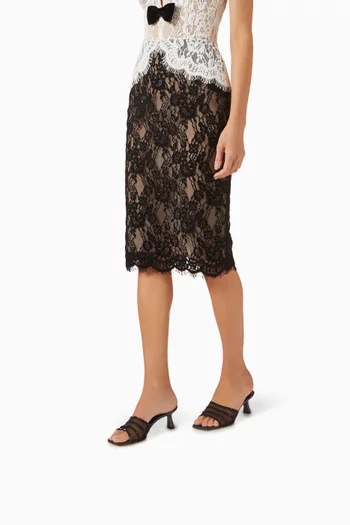 حذاء جلية مفتوح من الخلف بكعب 65 مم قماش شبكي