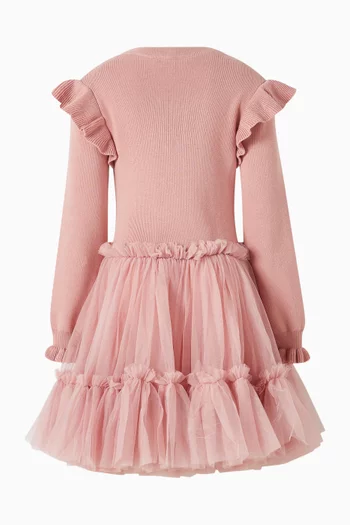 فستان بليس نسيج وتول