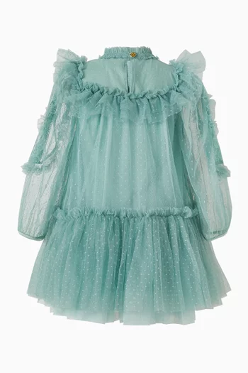 فستان برانديس تول منقط