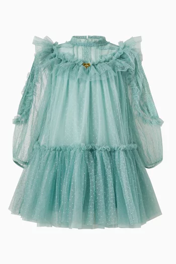 فستان برانديس تول منقط