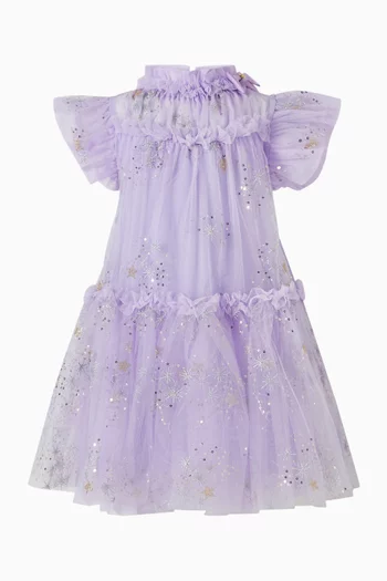 Marietta Glitter Star Dress in Tulle