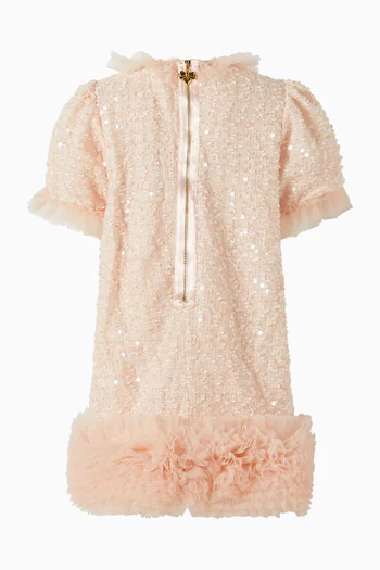 فستان ساشا مطرز بالترتر