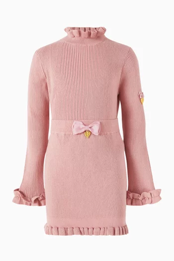 Troy Ruffled Skirt in Cotton-knit