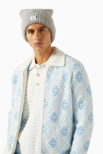 Fluffy  Square Hat in Nylon