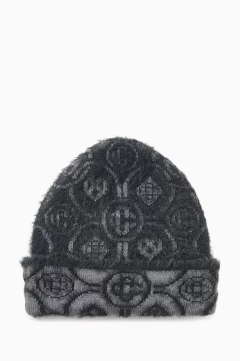 Fluffy Beanie Hat in Wool