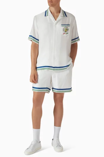 شورت تنس كلوب الشهير تويل حرير