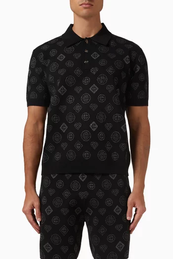 تي شيرت بولو بأحرف الماركة الجاكار