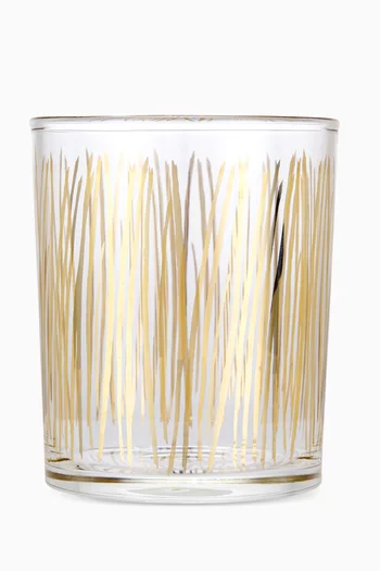 Tamrah Golden Striped Glass Cup