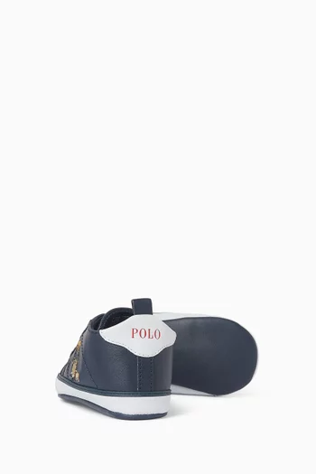Quilton Bear Sneakers in Faux Leather