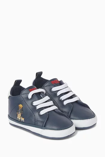 Quilton Bear Sneakers in Faux Leather
