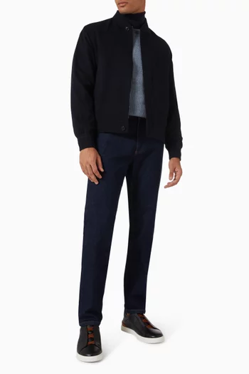 سترة أويسي بفتحة رقبة مستديرة كشمير