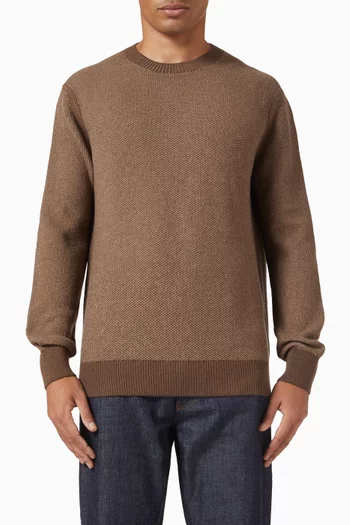 سترة أويسي بفتحة رقبة مستديرة كشمير