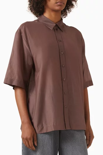 Relaxed-fit Shirt in Cotton-silk