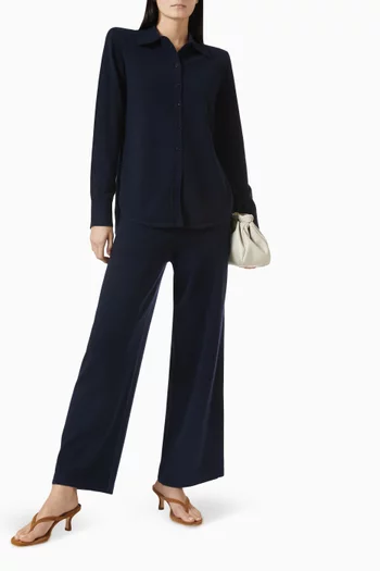 Wide-leg Pants in Cashmere