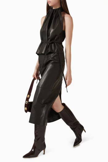 Pencil Skirt in Leather