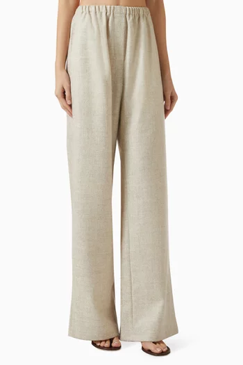 Wide-leg Pants in Wool