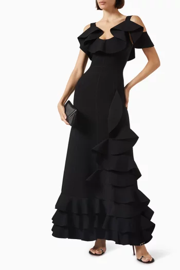 Lucy Ruffled Maxi Dress