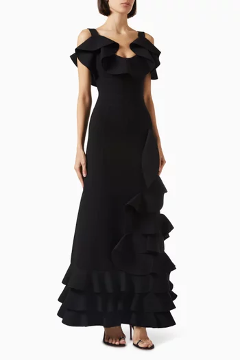 Lucy Ruffled Maxi Dress