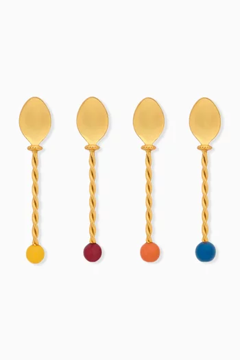 Torchon Dessert Spoons, Set of 4