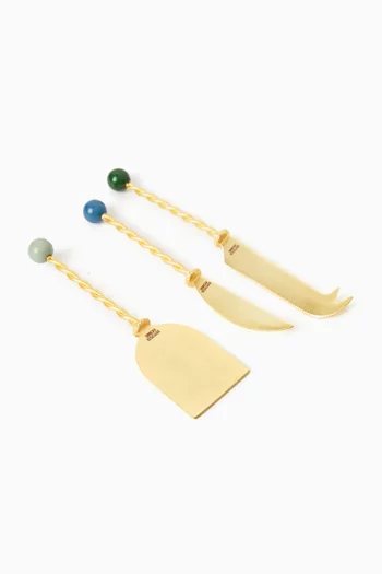 Torchon Cheese Knifes, Set of 3