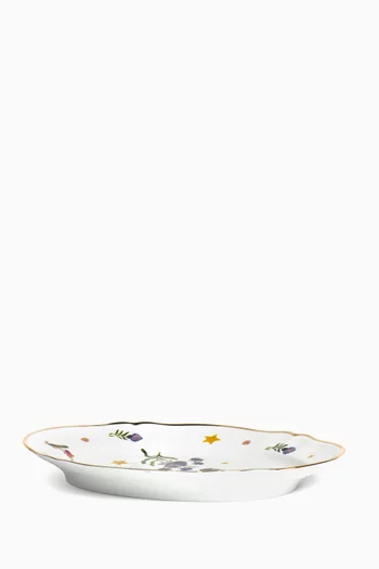 Profumo Oval Platter in Porcelain