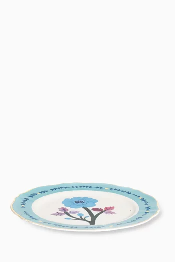 Camelia Round Platter in Porcelain