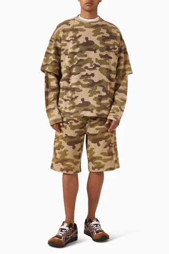 Croc Camo Shorts in Cotton