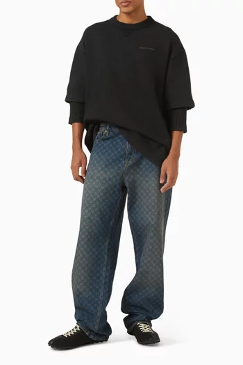 Layered T-shirt in Cotton