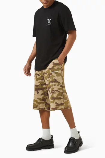 Shadow Grid T-shirt in Cotton