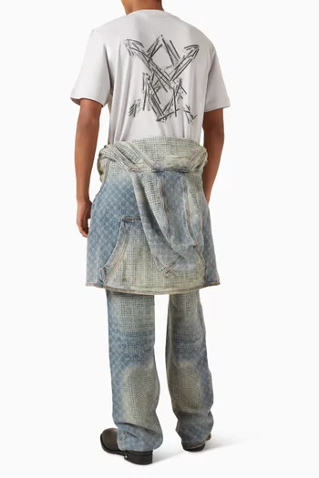 Matchstick Shield T-shirt in Cotton