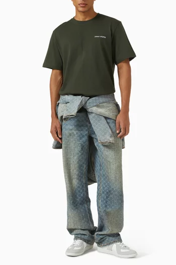 Matchstick Shield T-shirt in Cotton