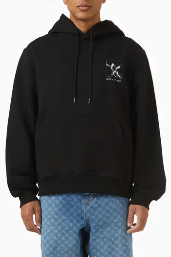 Shadow Grid Hoodie in Cotton