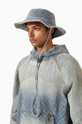 Niu Bucket Hat in Denim