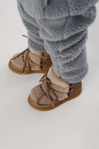 Ceesa Boots in Faux Fur & Nubuck