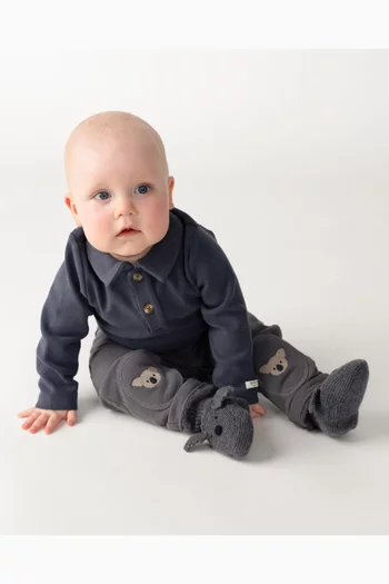 Joek Koala-patch Pants in Organic Cotton