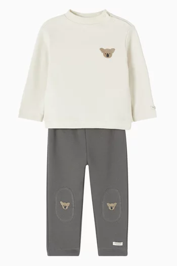 Jorijn Koala Embroidered Top in Organic Cotton