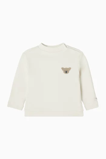 Jorijn Koala Embroidered Top in Organic Cotton