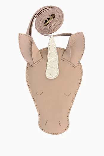 حقيبة بريتا بتصميم يونيكورن جلد