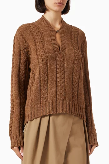 Cable-knit Sweater