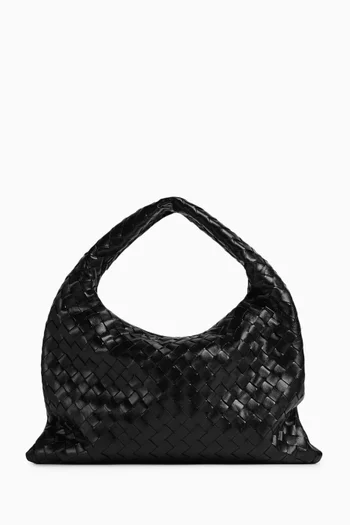 Hop Shoulder Bag in Intrecciato Leather