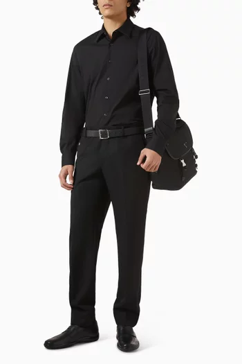 بنطال بقصة ضيقة صوف بكر