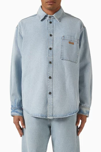 Embroidered Shirt in Denim