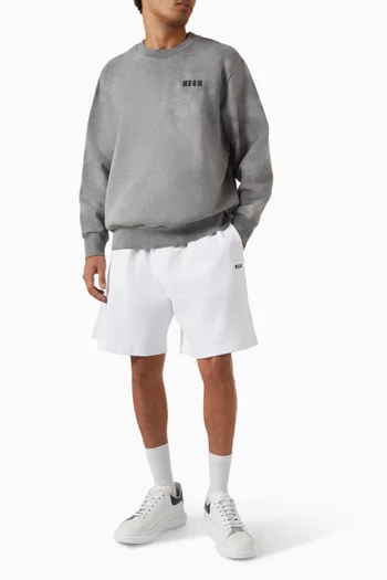 Tie-dye Logo-embroidered Sweatshirt in Cotton