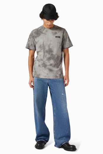 Wrinkle Wash Logo T-shirt in Cotton