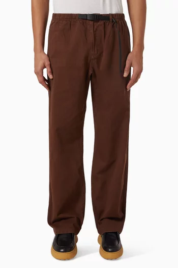 بنطال بقصة ساق مستقيمة قطن تويل